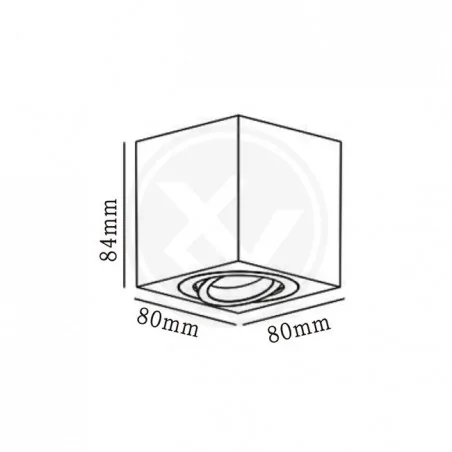 Oprawy-sufitowe-ruchome - czarna ruchoma oprawa natynkowa gu10 0938 lvt 