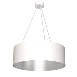 Lampy-sufitowe - okrągła lampa wisząca biała 3xe27 70cm robin mlp4482 eko-light 