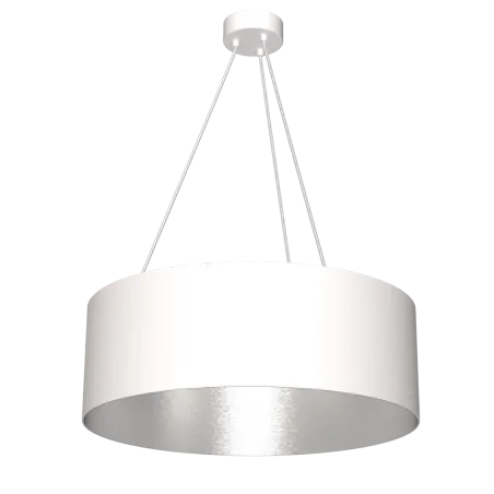 Lampy-sufitowe - okrągła lampa wisząca biała 3xe27 70cm robin mlp4482 eko-light 
