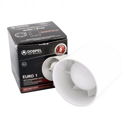 Wentylatory-kanalowe - wentylator osiowy kanałowy euro 1 dospel 100 standard 007-0051 