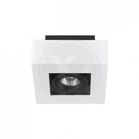 Oprawy-sufitowe-ruchome - biała ruchoma oprawa natynkowa gu10 nemo gu10 0382 lvt 