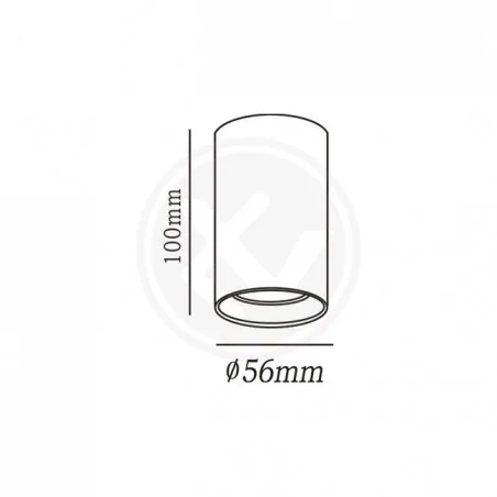 Oprawy-sufitowe-stale - biała okrągła oprawa natynkowa gu10 3755 lvt 