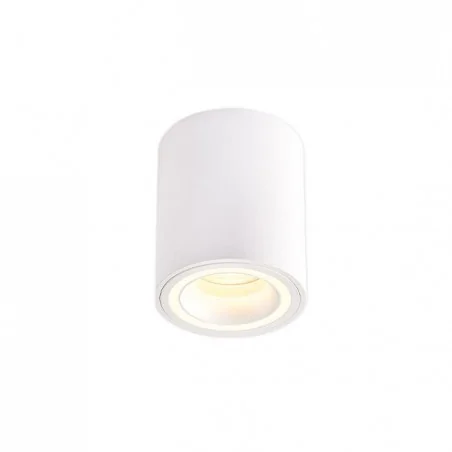 Oprawy-sufitowe-stale - okrągła biała oprawa natynkowa gu10 1409 lvt 