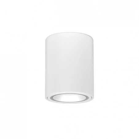 Oprawy-sufitowe-stale - okrągła biała oprawa natynkowa gu10 1409 lvt 