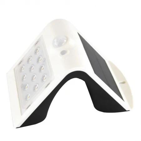 Kinkiety-solarne - lampa ogrodowa solarna led z czujnikiem zmierzchowo-ruchowym biały ip62 or-sl-6083wlr4 orno 