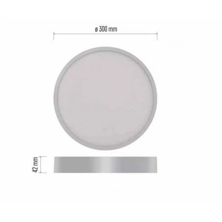 Oprawy-sufitowe - biały plafon led natynkowy okrągły neutralny 2700lm 4000k 28,5w nexxo zm5155 emos 