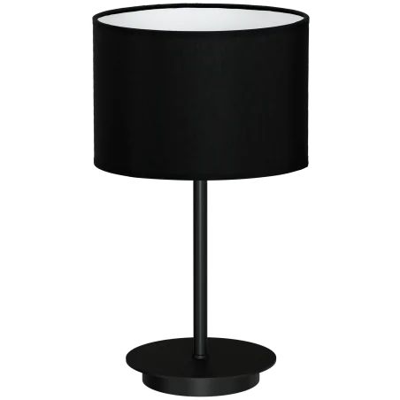 Lampki-nocne - czarna lampka stołowa 1xe27 bari black mlp4699 eko-light 