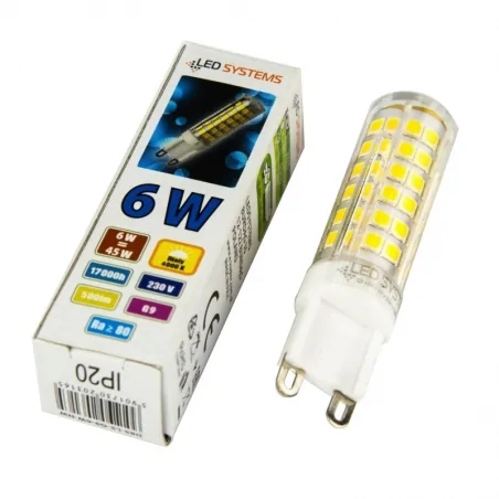 Gwint-trzonek-g9 - żarówka led d85-ls-g9-6w-nw g-9 6w-45w 510lm neutralna, energy a+ led systems 