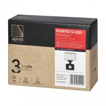Naswietlacze-z-czujnikiem-ruchu - ad-nl-6462blr4 porto s naświetlacz led bezramkowy 10w z czujnikiem ruchu ip44 4000k 800lm orno 