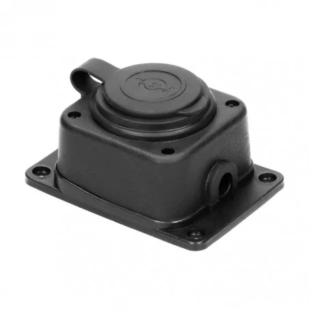 Rozgalezniki - or-ae-13164 bryzgoszczelny i odporny na uderzenia rozgałęźnik pojedynczy z klapką ip44 orno 