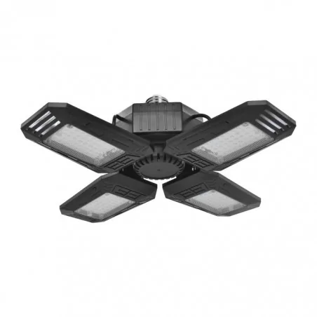 Lampy-sufitowe - syriusz lampa warsztatowa led wkręcana na gwint e27 składana 4 ramiona 72w 4000k  6480lm wl-14 orno 