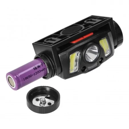 Latarki-czolowe - lt-14 latarka czołowa ładowalna/światło rowerowe 2w1 z czujnikiem ruchu 1200mah orno 