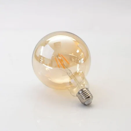 Gwint-trzonek-e27 - żarówka kulka dekoracyjna z ozdobnymi filamentami e27 4w-30w 320lm 2200k 360° g125 304544 polux 