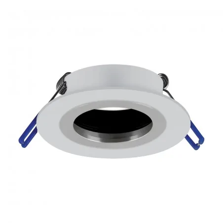 Oprawy-sufitowe-stale - 04350 oczko sufitowe podtynkowe biały/chrom stałe gu10 pluto c ideus 