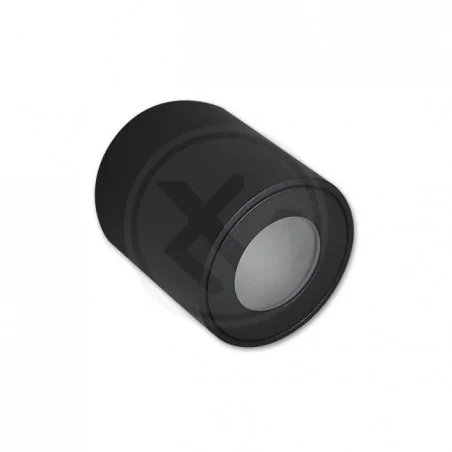 Oprawy-sufitowe-stale - okrągła czarna oprawa natynkowa ip54 gu10 7297 lvt 