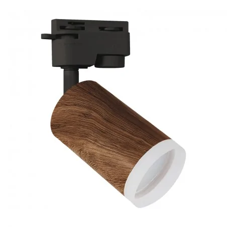 Oswietlenie-szynowe - lampa do szyny czarna - wenge gu10 zadra tra 04328 ideus 