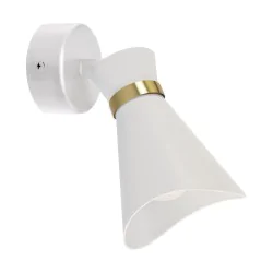 Kinkiety - biała lampa ścienno-sufitowa e14 loreta spt 04218 ideus 