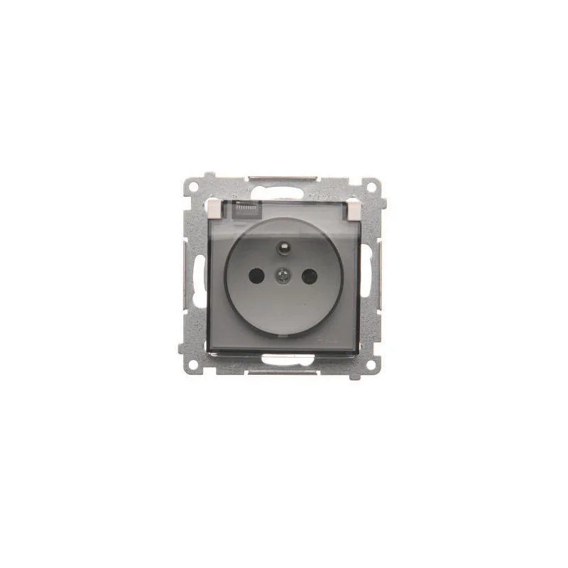 Strona-glowna - gniazdo pojedyncze do wersji ip44 bez uszczelki klapka transparentna 16a 250v zaciski śrubowe biały dgz1buz.01/11a simon 54 firmy  