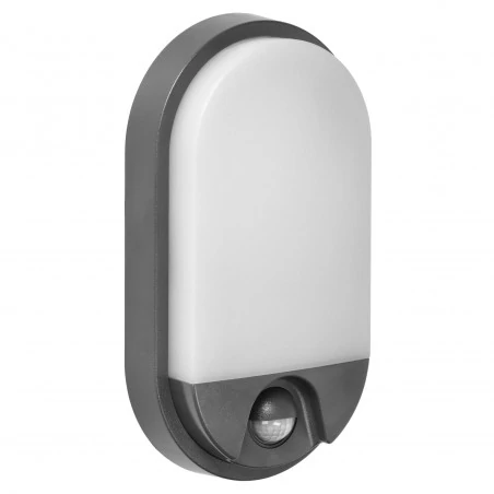 Oprawy-led-zewnetrzne - ad-op-6110glpmr4 szara oprawa zewnętrzna z czujnikiem ruchu neutralne światło 10w 4000k  nefryt orno 