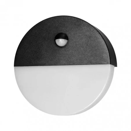 Kinkiety-ogrodowe - ad-op-6116blpmr4 lampa elewacyjna led z czujnikiem ruchu okrągła 10w ip65 neutralna halit orno 