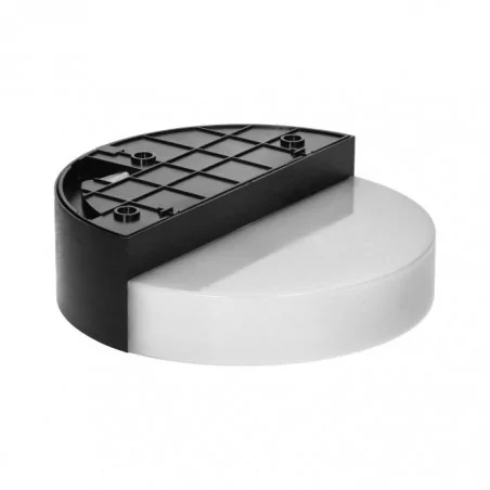 Kinkiety-ogrodowe - ad-op-6116blpmr4 lampa elewacyjna led z czujnikiem ruchu okrągła 10w ip65 neutralna halit orno 