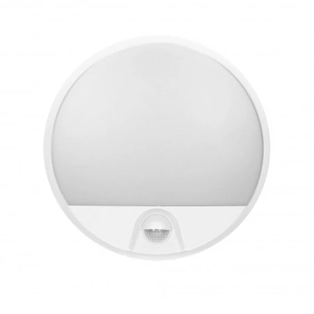Oprawy-led-zewnetrzne - ad-op-6111wlpmr4 okrągły plafon led na zewnątrz z czujnikiem ruchu biały 10w 4000k ip54 agat orno 