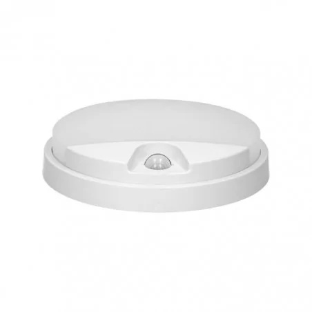 Oprawy-led-zewnetrzne - ad-op-6111wlpmr4 okrągły plafon led na zewnątrz z czujnikiem ruchu biały 10w 4000k ip54 agat orno 