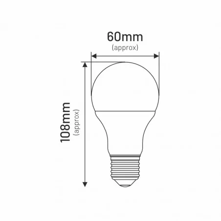 Gwint-trzonek-e27 - żarówka led e27 ciepła 6w 3000k ela020ww inq 
