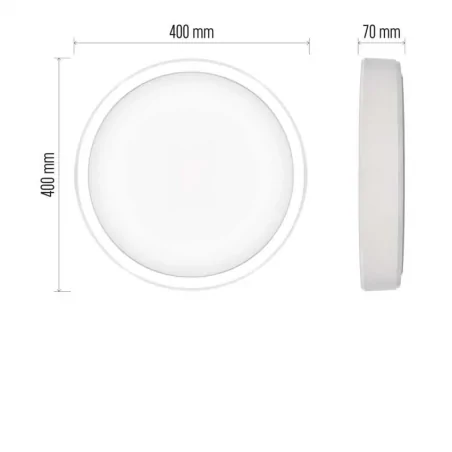 Plafony - plafon sterowany aplikacją gosmart natynkowa led 30w rgb ściemnialna wi-fi  zm5191 emos 