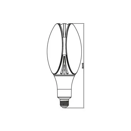 Gwint-trzonek-e27 - żarówka led neutralna mocna 54w t108 e27 9000lm 4000k els050nw inq 