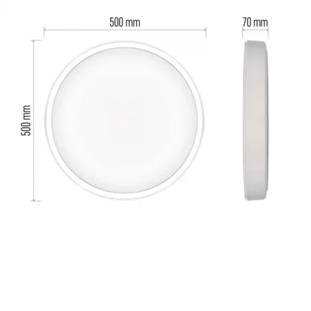 Lampy-sufitowe - plafon gosmart na wi-fi + pilot led natynkowa 45w rgb ściemnialna zm5192 emos 