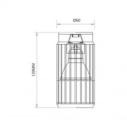 Oprawy-sufitowe-stale - ml0292 vertical nowoczesna loftowa czarna tuba sufitowa gu10 eko-light 