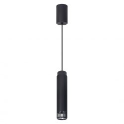 Lampy-sufitowe - ml0298 loftowa tuba lampa wisząca nad wyspę kuchenną czarna gu10 vertical eko-light