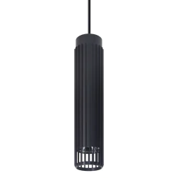 Lampy-sufitowe - ml0298 loftowa tuba lampa wisząca nad wyspę kuchenną czarna gu10 vertical eko-light 