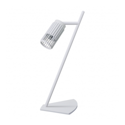 Lampki-biurkowe - ml309 loftowa minimalistyczna biała lampka na biurko gu10 vertical eko-light