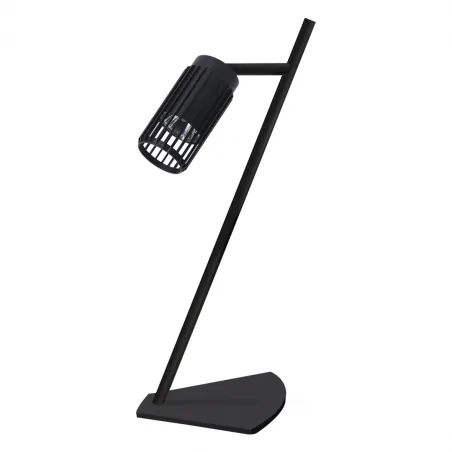Lampki-biurkowe - ml0299 loftowa minimalistyczna czarna lampa biurkowa gu10 vertical eko-light 