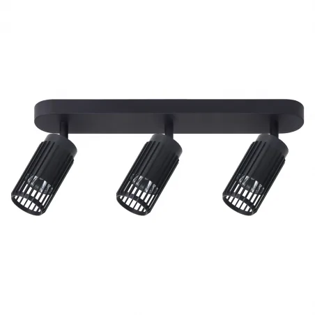 Oswietlenie - ml0296 vertical czarna listwa oświetleniowa loftowa na 3 żarówki gu10 eko-light 