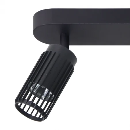 Oswietlenie - ml0296 vertical czarna listwa oświetleniowa loftowa na 3 żarówki gu10 eko-light 