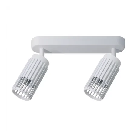 Oswietlenie-sufitowe - ml0305 vertical  biała oprawa oświetleniowa spot podwójny 2xgu10 eko-light 
