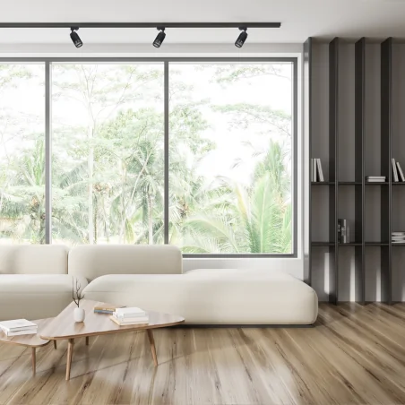 Oswietlenie-szynowe - ml023 vertical track czarna tuba sufitowa ażurowa na szynoprzewód gu10 eko-light 