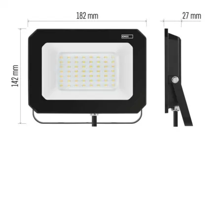 Naswietlacze-led-50w-i-wiecej - zs2243 mocny naświetlacz led 50w neutralna biel 4000k simpo emos 