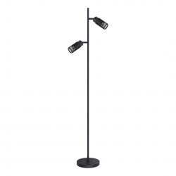 Lampy-stojace - ml0300 loftowa minimalistyczna czarna lampa podłogowa 2xgu10 vertical eko-light