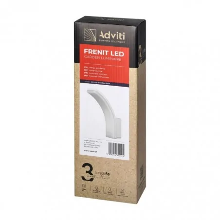 Kinkiety-ogrodowe - ad-op-6204wlpm4 biała oprawa elewacyjna 20w 2000lm ip65 frenit orno 