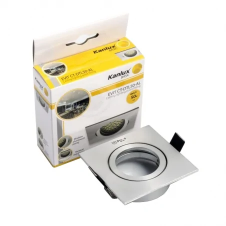 Oprawy-sufitowe-ruchome - sufitowa ruchoma oprawa punktowa aluminium ct-dtl50-al evit kanlux 