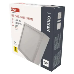 Oswietlenie-sufitowe - zm6135 panel led natynkowy 12,5w neutralna biel nexxo emos 