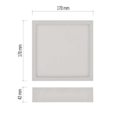 Oswietlenie-sufitowe - zm6135 panel led natynkowy 12,5w neutralna biel nexxo emos 