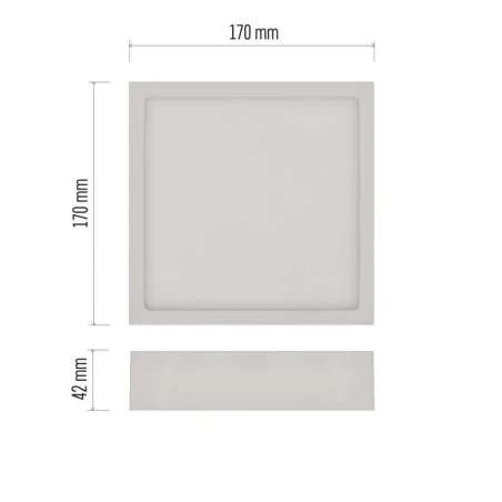 Oswietlenie-sufitowe - zm6135 panel led natynkowy 12,5w neutralna biel nexxo emos 