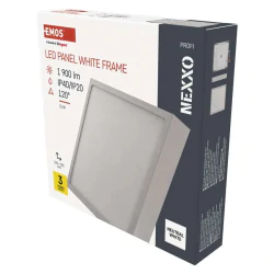 Oswietlenie-sufitowe - zm6145 oświetlenie led natynkowy kwadrat 21w neutralna biel nexxo emos 