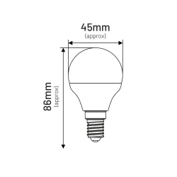 Gwint-trzonek-e14 - żarówka led e14 kulka 7w neutralna 4000k elp044nw inq 