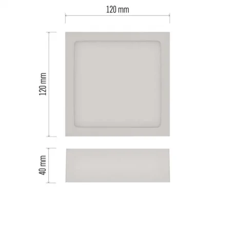 Oswietlenie-sufitowe - zm6125 lapa led - panel natynkowy 7,6w neutralna biel nexxo emos 